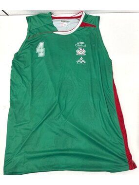 Atletica Mexico Olympic Basketball Jersey Mayaguez 2010 #4 Green Mens Size 3XL